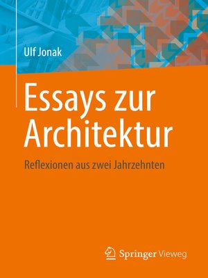 cover image of Essays zur Architektur
